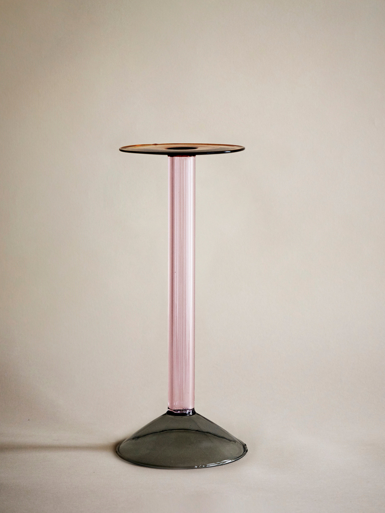 Rainbow Candleholder Large - Pink