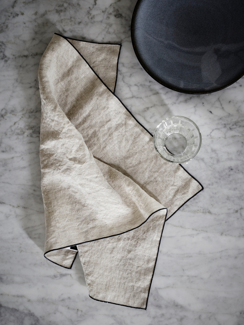 Place Mat Washed Linen - Ciment