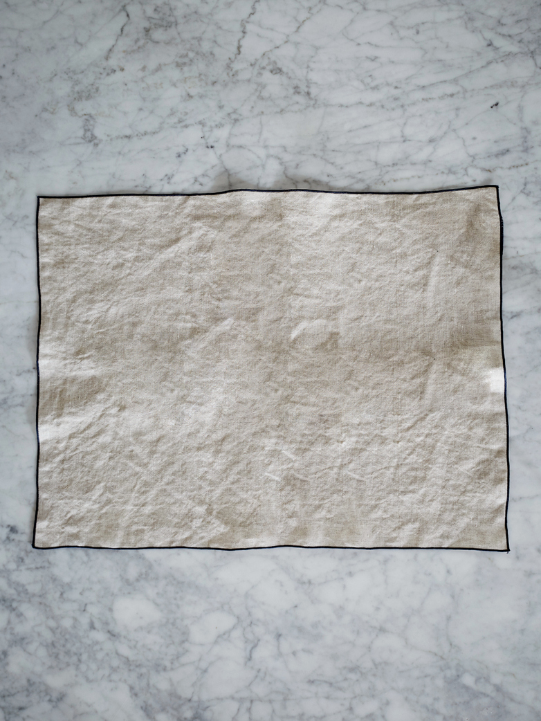 Place Mat Washed Linen - Ciment