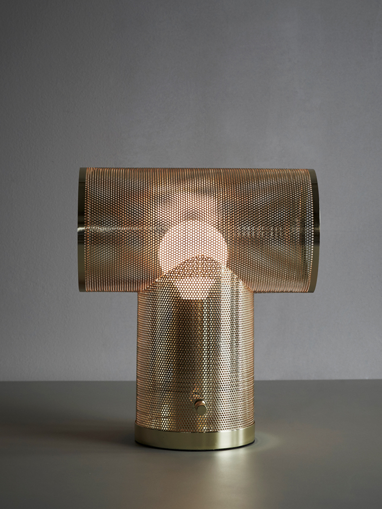 Rack Table Lamp - Gold