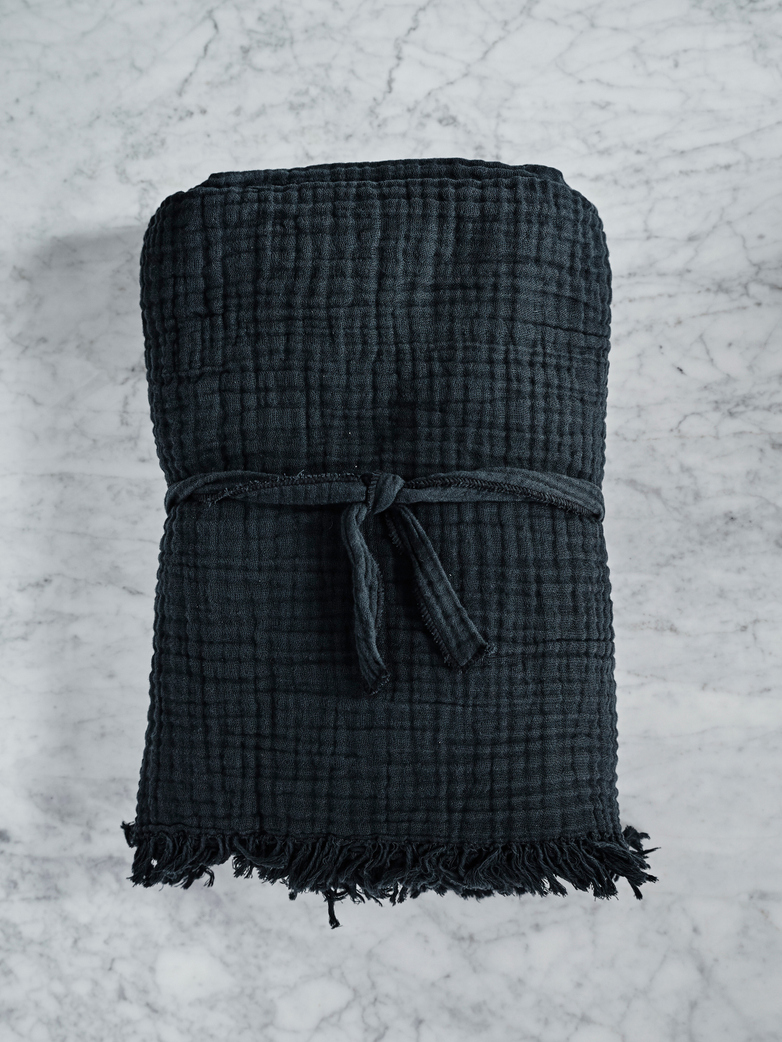 Crinkle Plaid Anthracite