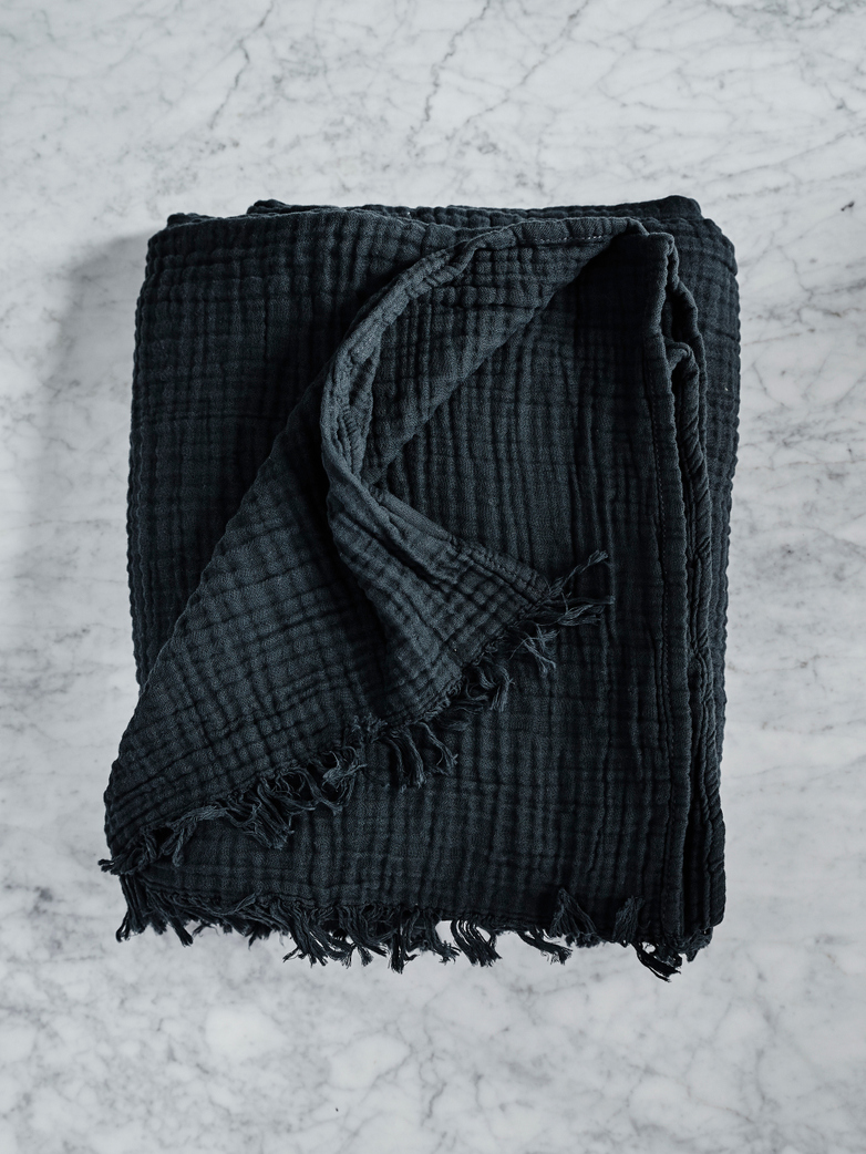 Crinkle Plaid Anthracite