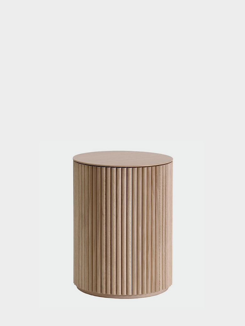 Petit Palais Sofa Table - White Stained Oak - Height: 55 cm