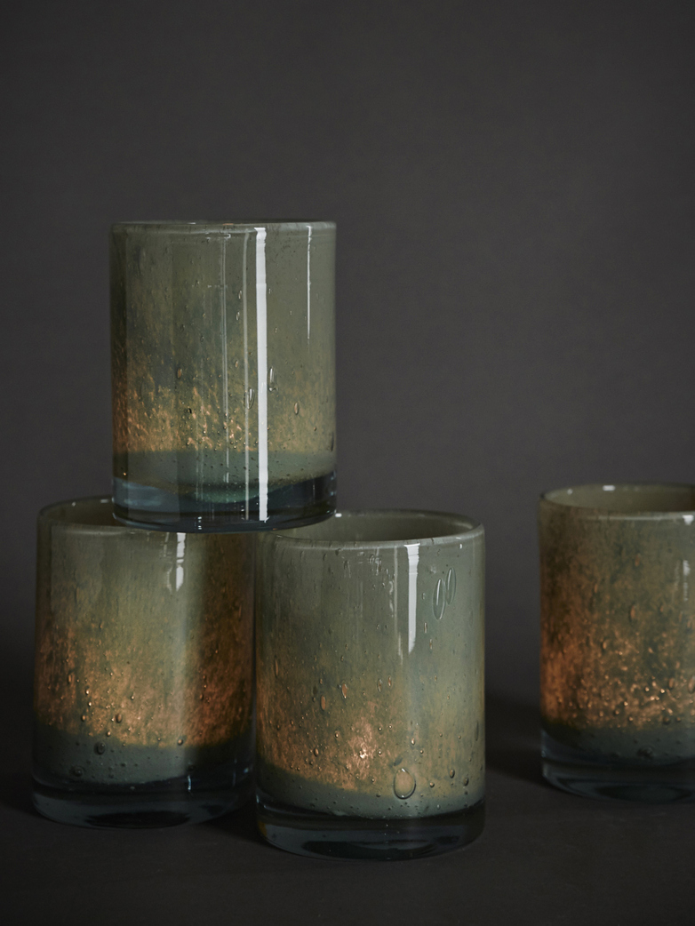 Belle Candle Holder – Mineral Green – Medium