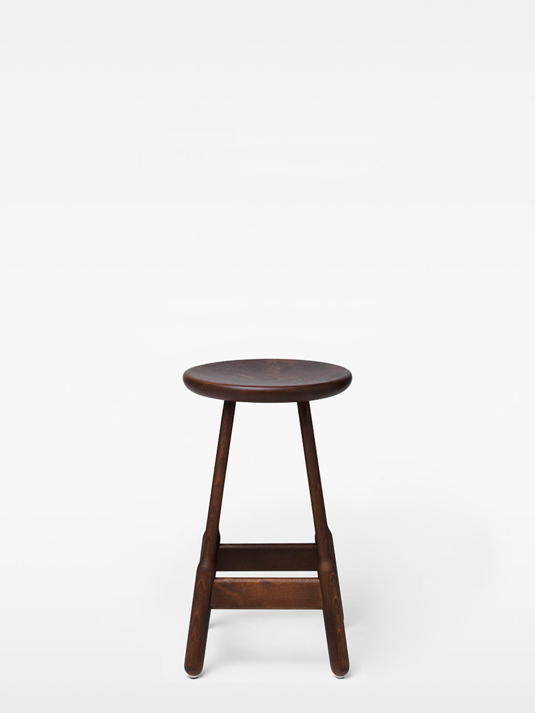 Albert Barstool – Walnut Stained Beech