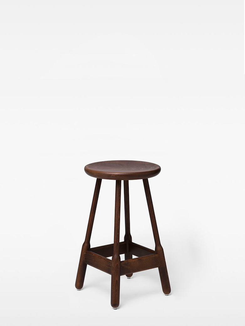 Albert Barstool – Walnut Stained Beech