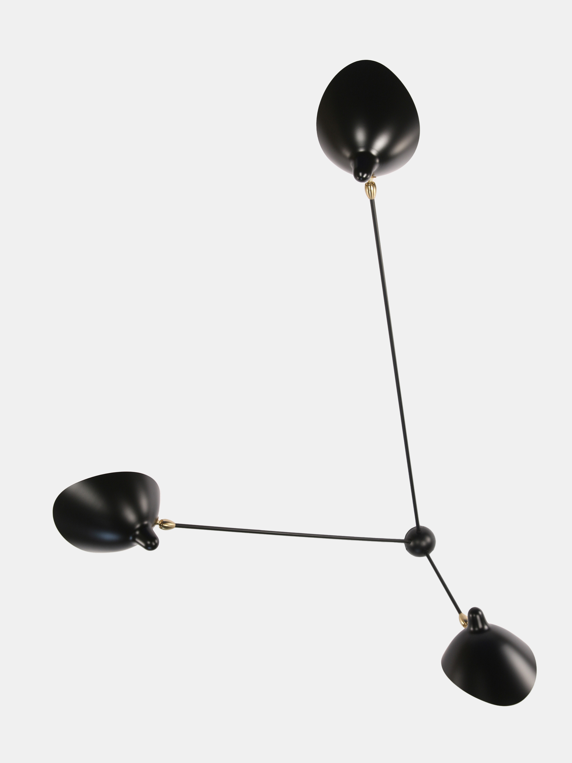 20566 3e4b1300c0 Wall Lamp Three Rotating Straight Arms Portrait