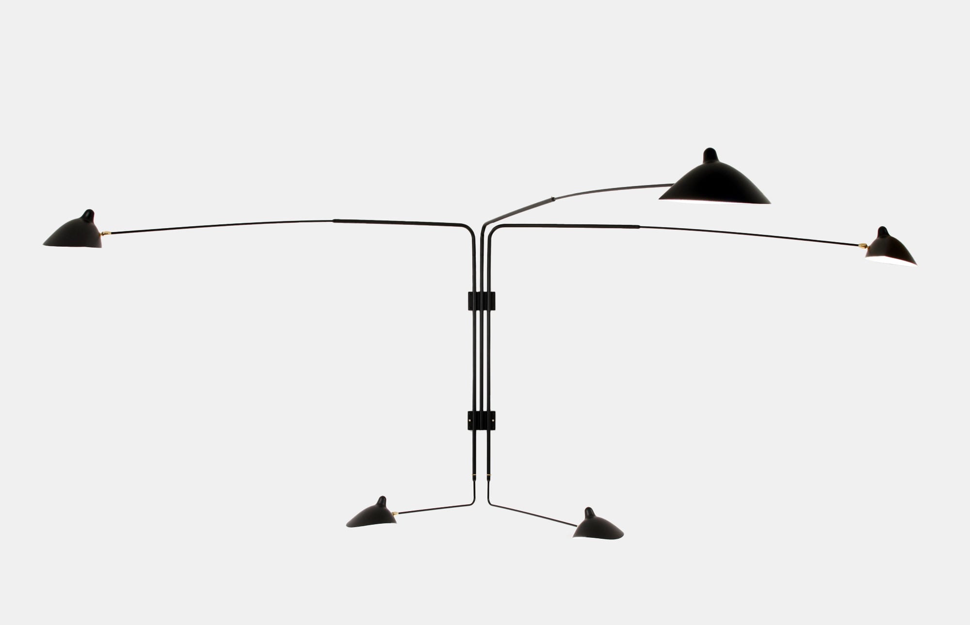 20568 B85c39c643 Wall Lamp With Five Rotating Straight Arms Portrait