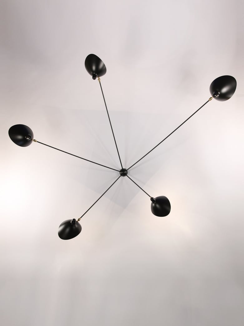 Wall Lamp with Five Fixed Arms