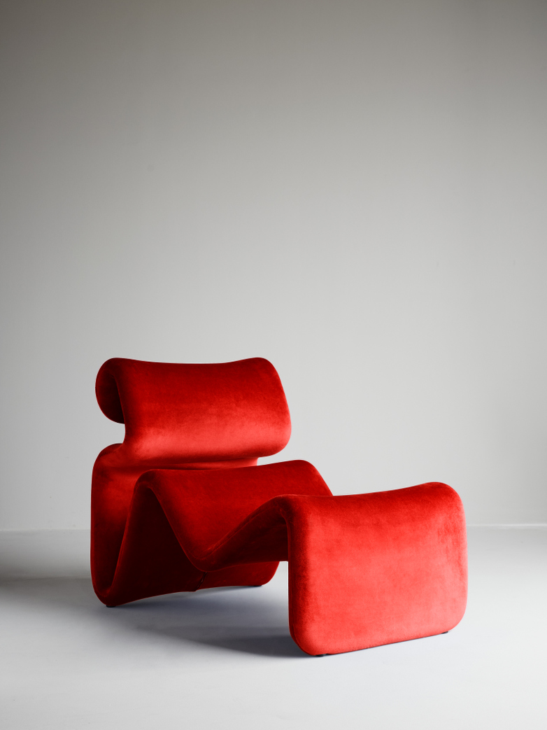 Etcetera Lounge Chair – Chili Red
