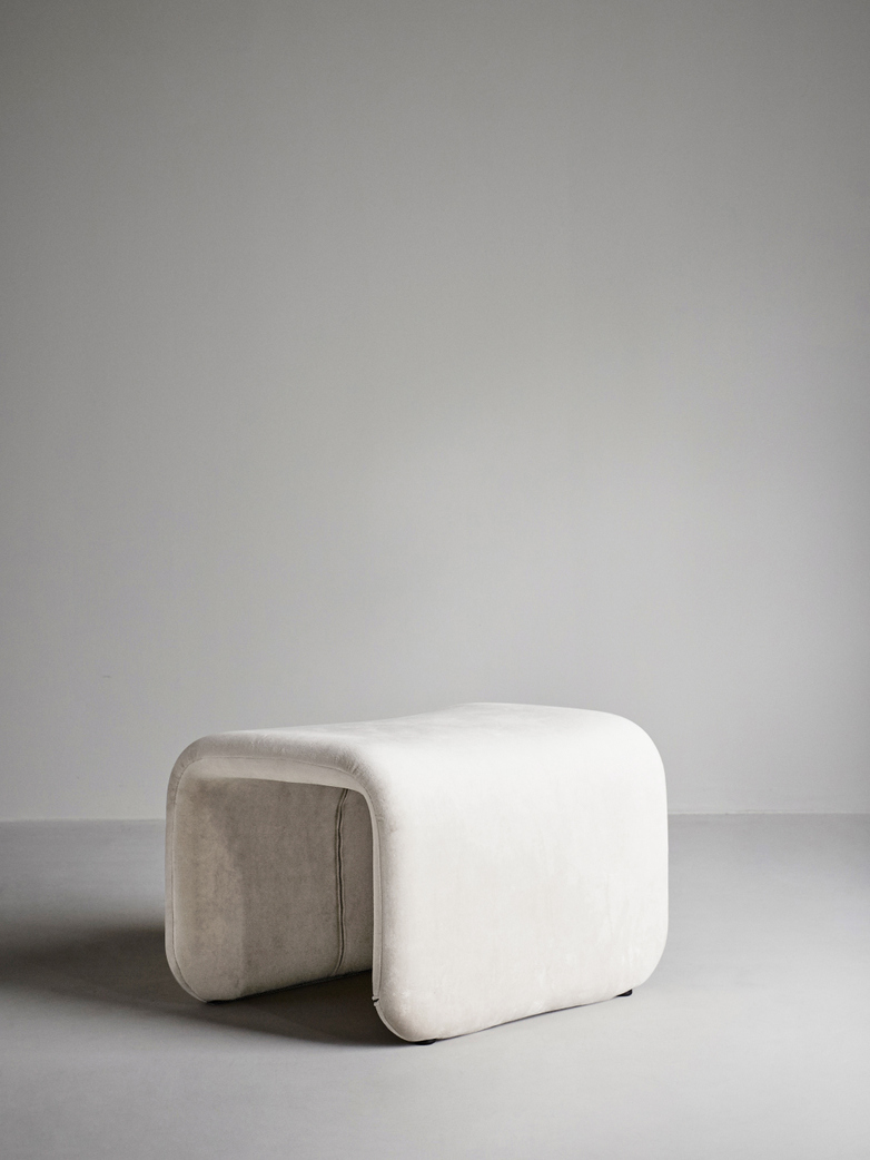 Etcetera Footstool – Creme White