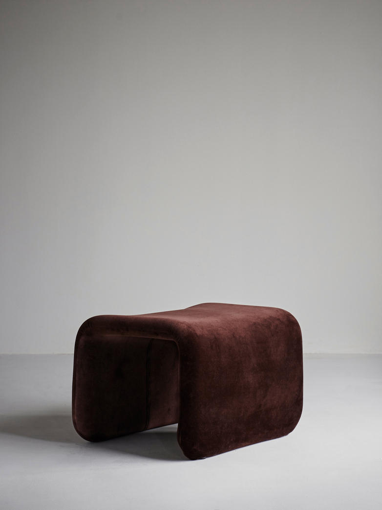 Etcetera Footstool – Chocolate Brown