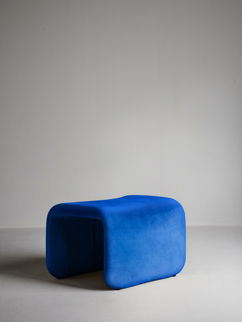 Etcetera Footstool – Klein Blue
