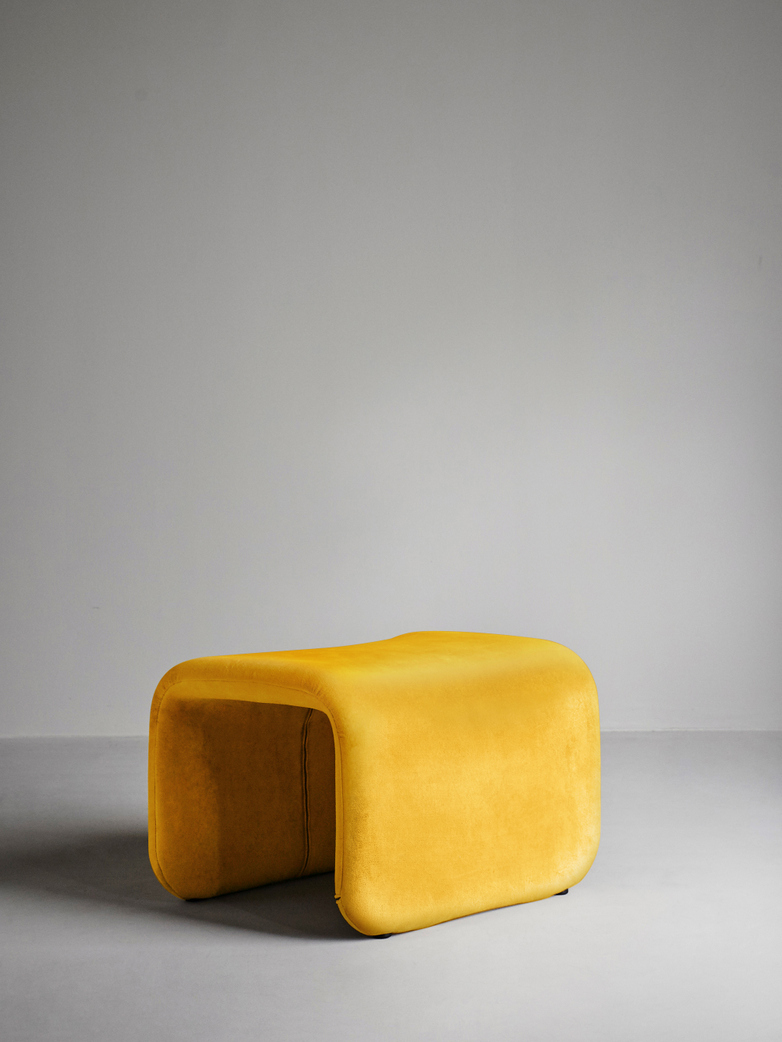 Etcetera Footstool – Canary Yellow