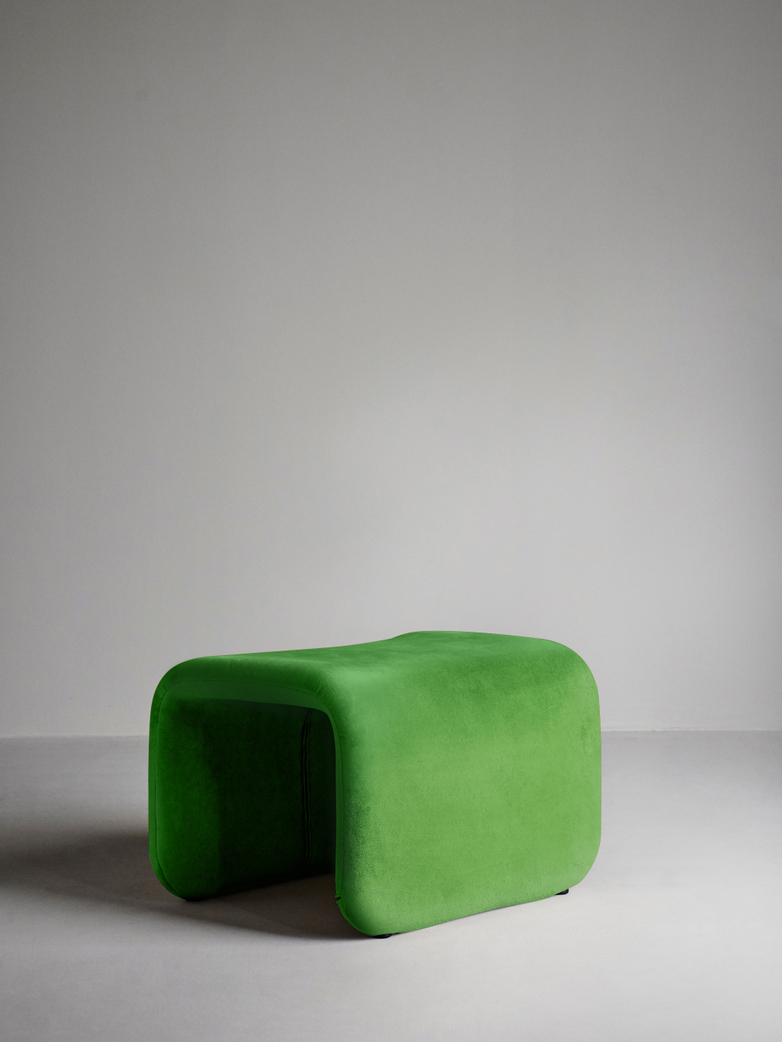 Etcetera Footstool – Grass Green