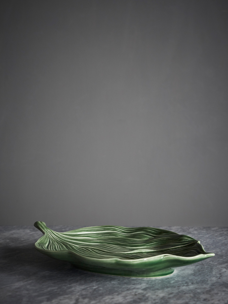 Platter Leaf Green Folhas – Small