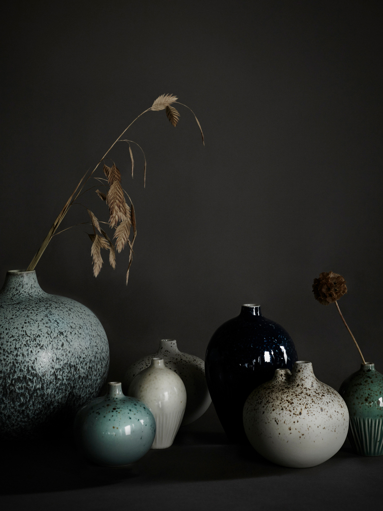 Bari Green Freckles Vase – Small