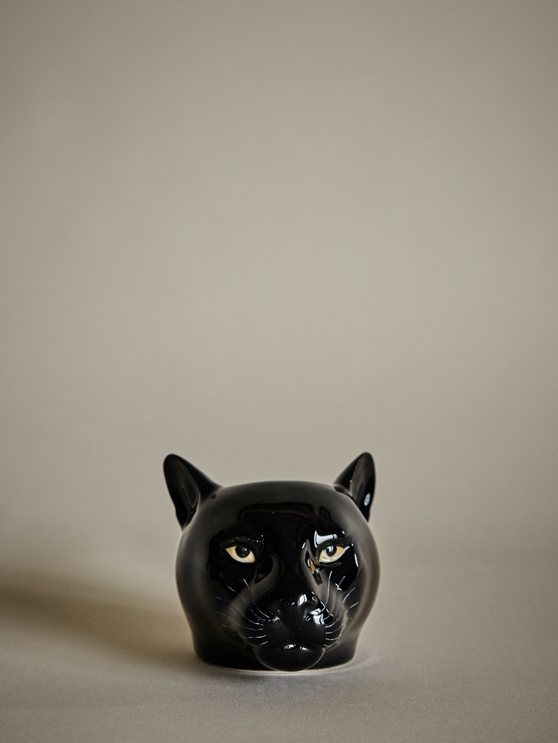Panther Face Egg Cup