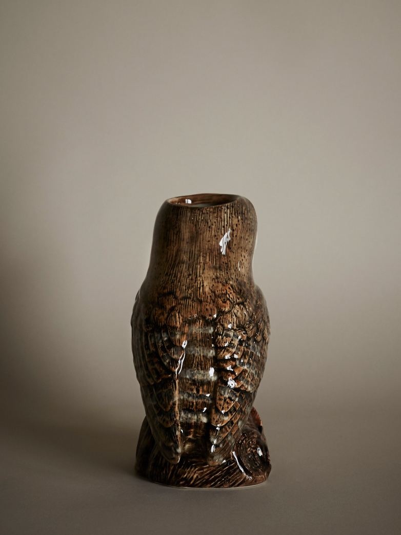 Barn Owl Flower Vase