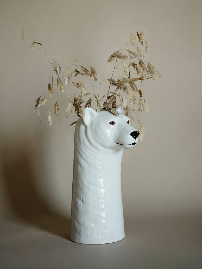 Polar Bear Flower Vase