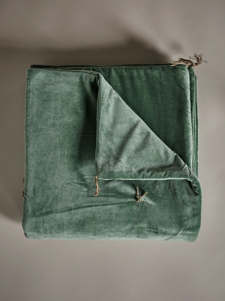 Velvet Sofacover – Light Green