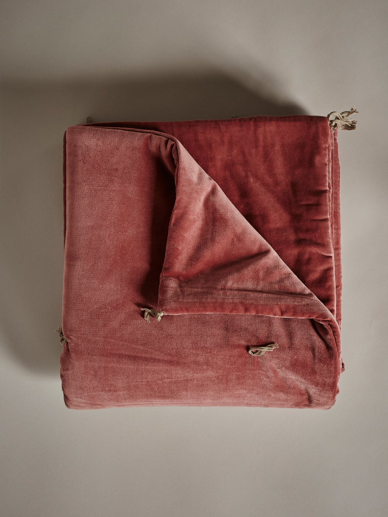 Velvet Sofacover – Canyon Red
