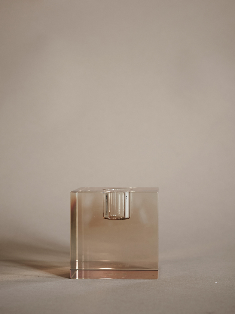 Crystal Glass Candle Holder
