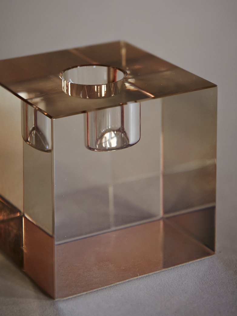 Crystal Glass Candle Holder
