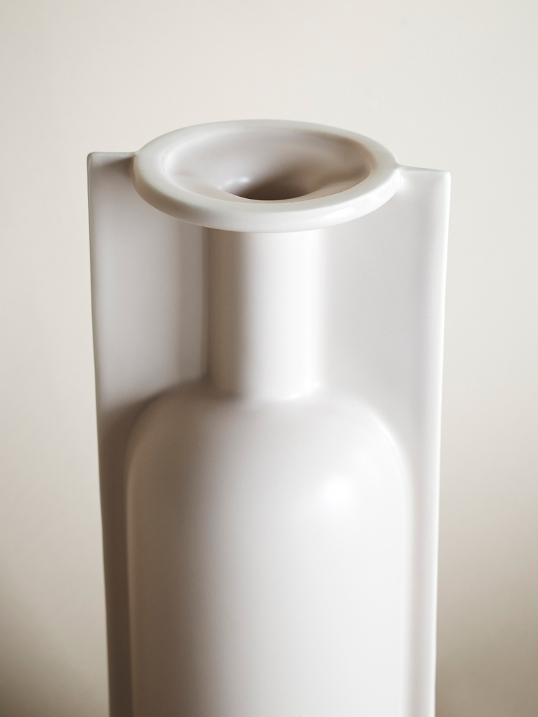 Mold Shape Flower Vase – Matt Mocha – Large