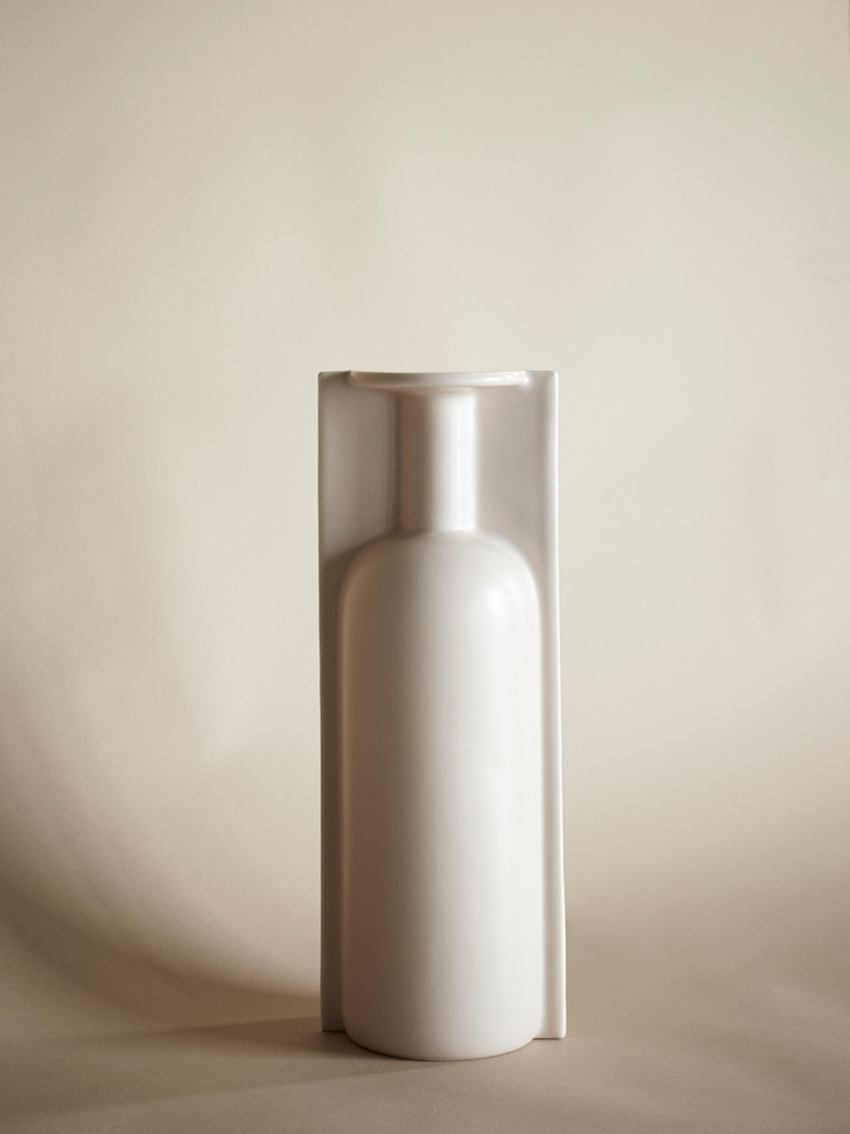 Mold Shape Flower Vase – Matt Mocha – Large