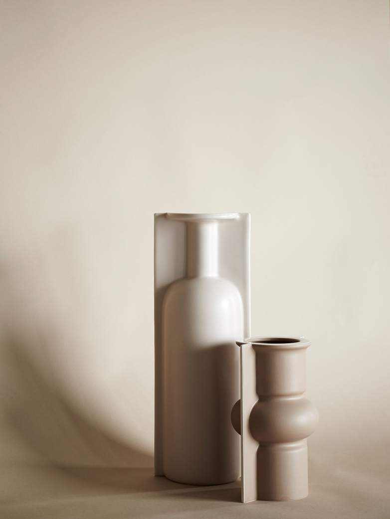 Mold Shape Flower Vase – Matt Mocha – Large