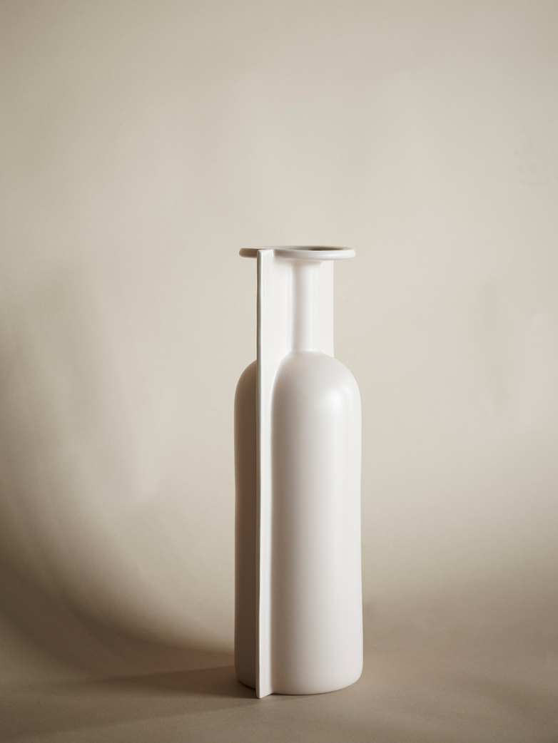 Mold Shape Flower Vase – Matt Mocha – Large