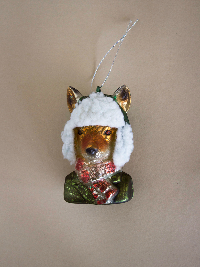 Winter Ready Fox Ornament
