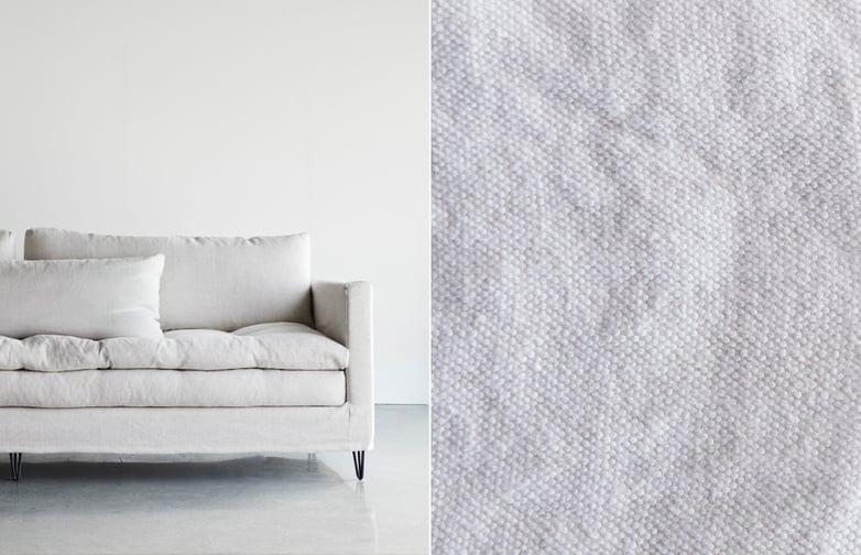 180 cm - Lin Souvage - Neige White