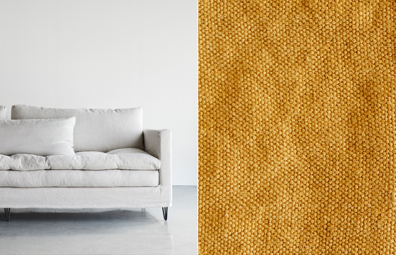 250 cm - Lin Souvage - Yellow