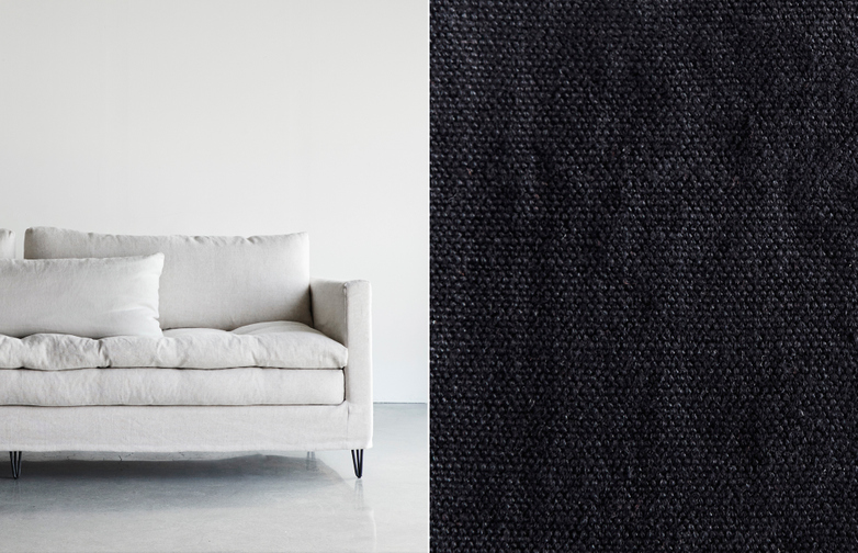 250 cm - Lin Souvage - Nuit Black