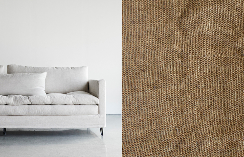 250 cm - Lin Souvage - Noix Brown