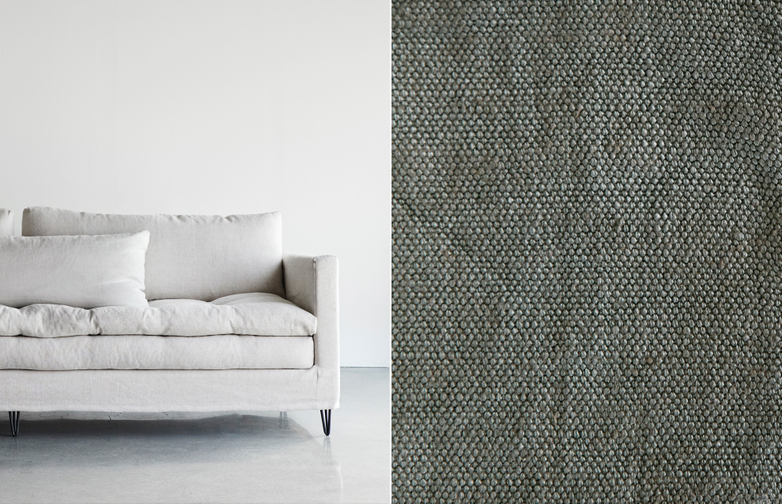 250 cm - Lin Souvage - Plomb Light Green