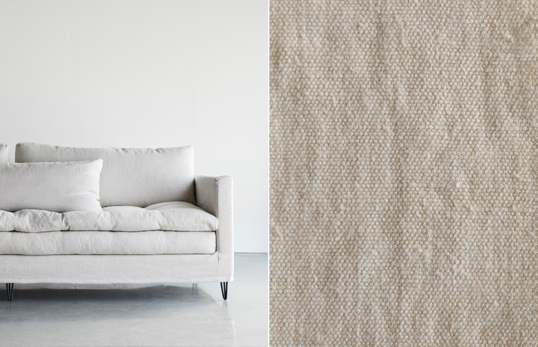 250 cm - Lin Souvage - Ivoire Beige
