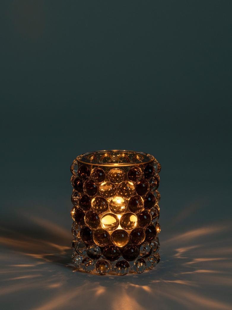 Hurricane Lamp Boule Smokey Grey