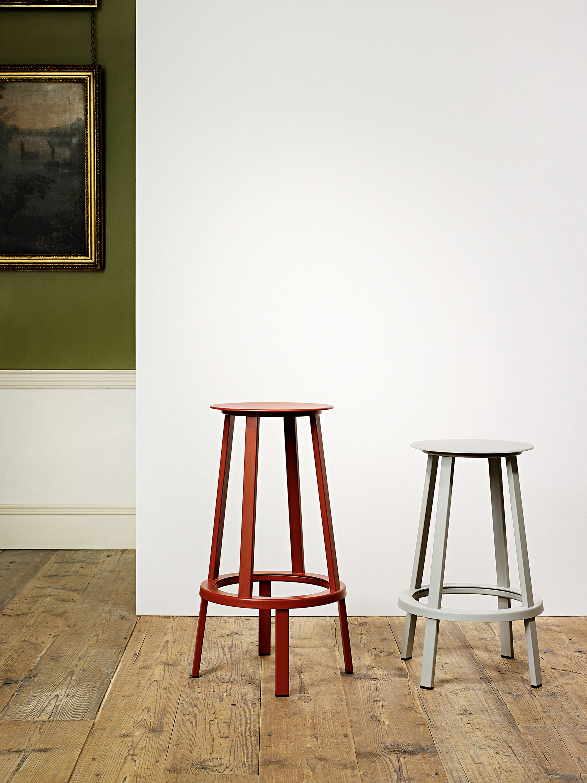 スツール HAY REVOLVER BAR STOOL HIGH RED Hay — Revolver Bar Stool High - Red Powder Coated — Shop All