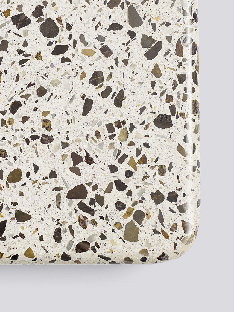 Terrazzo Square Table - Grey Terrazzo - Anthracite powder coated