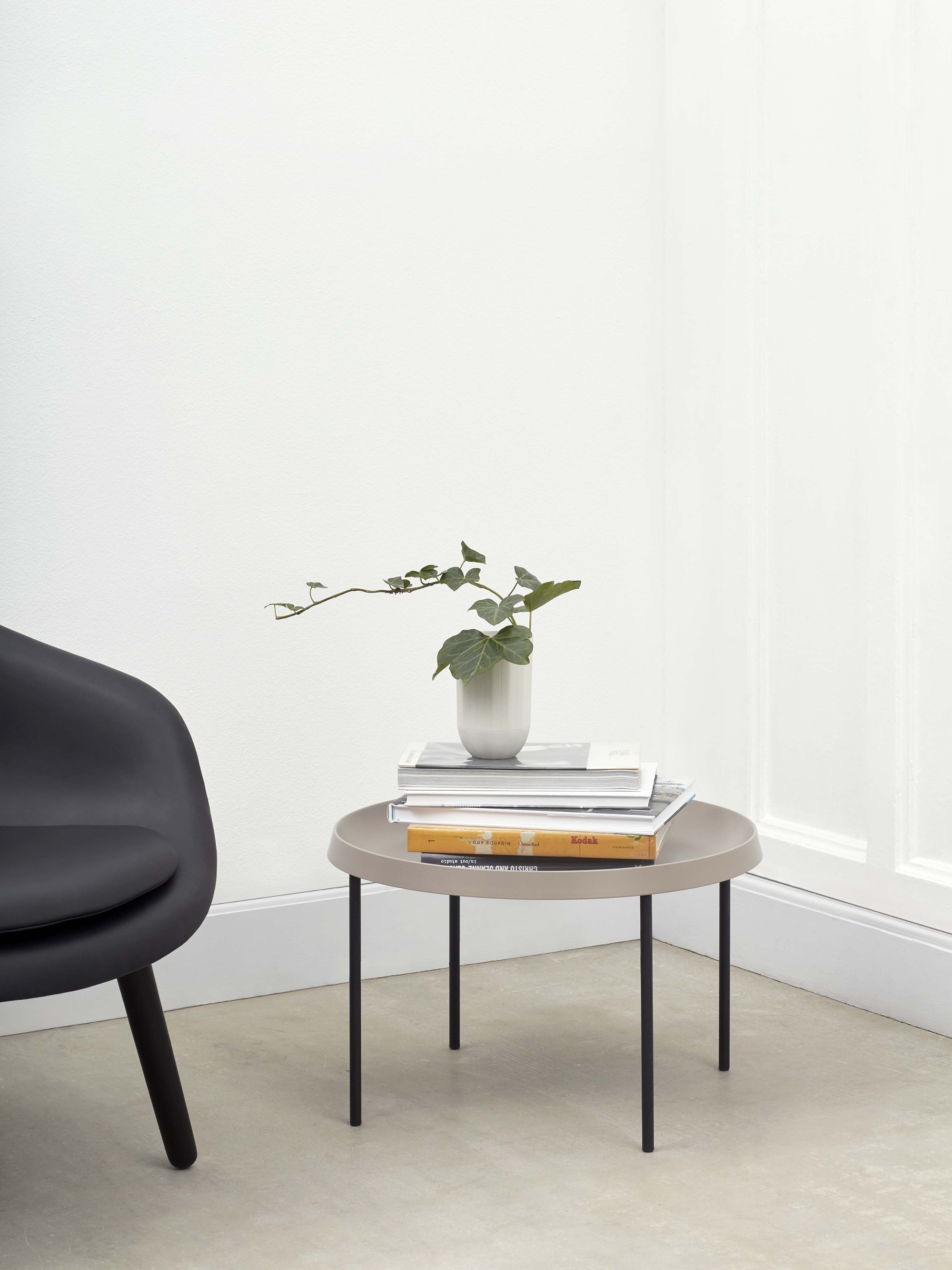 Tulou Coffee Table - Black Powder coated Steel - Mocca Powder