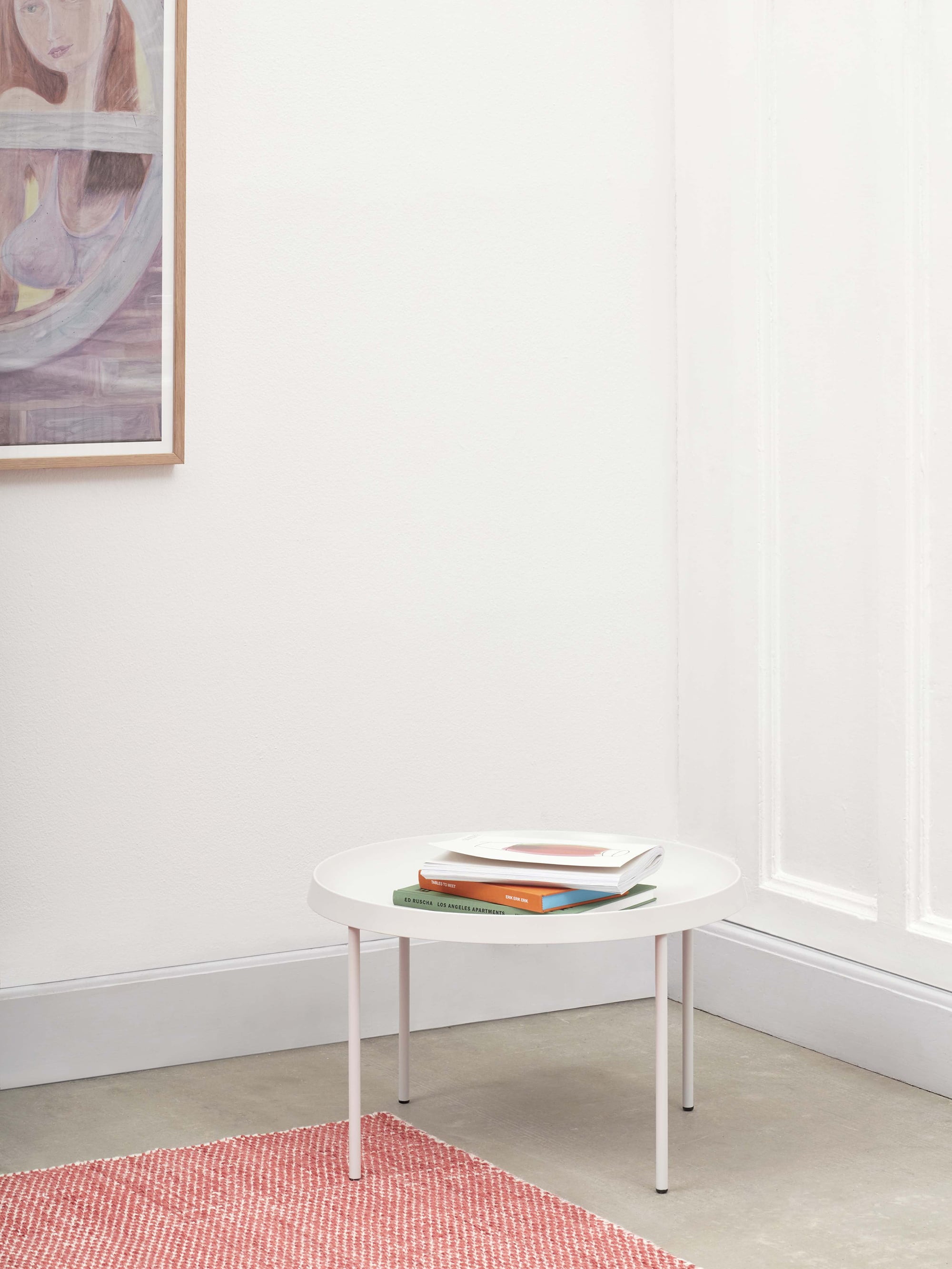 Tulou Coffee Table - Off-white Powder Coated steel - Off-white