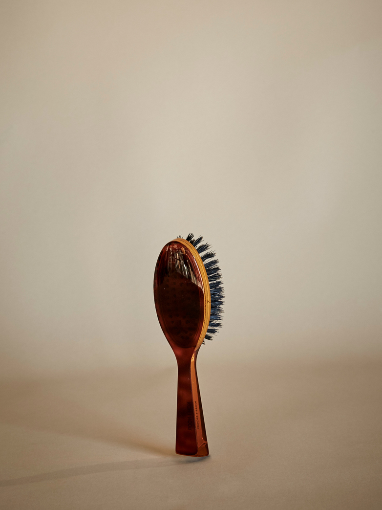 Oval Hair Brush with Natural Bristles