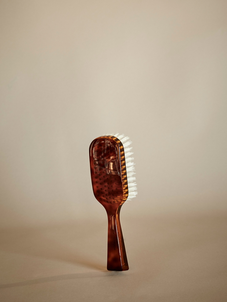 Rectangular Hair Brush with Natural Bristles