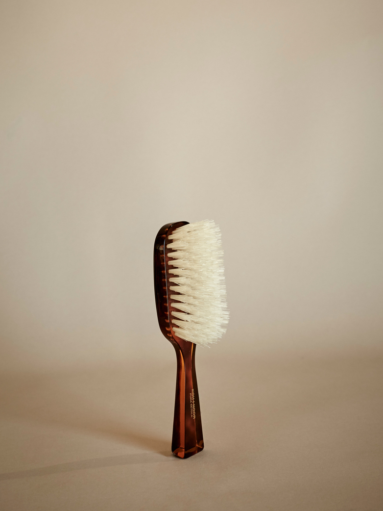 Rectangular Hair Brush with Natural Bristles