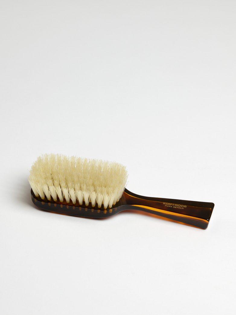 Rectangular Hair Brush with Natural Bristles