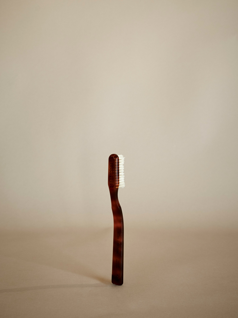 Toothbrush with Natural Bristles