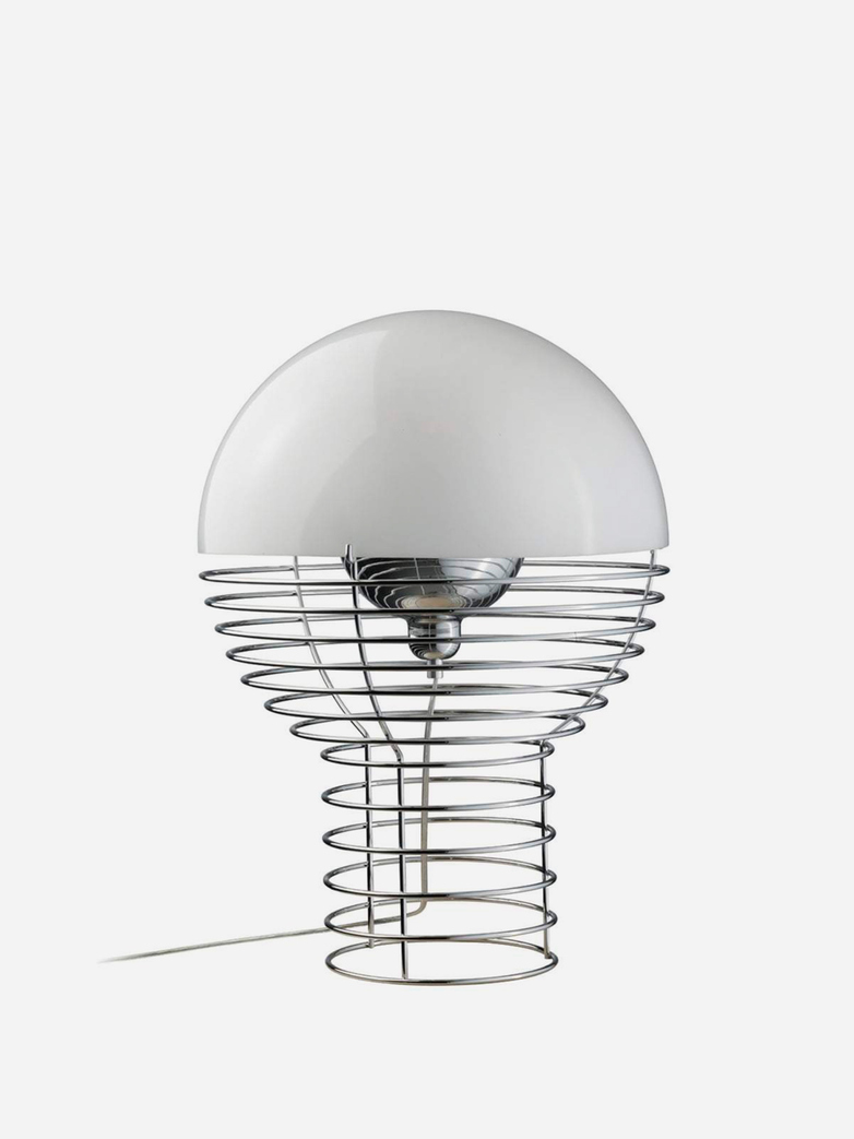 Wire Table Lamp – Large – White